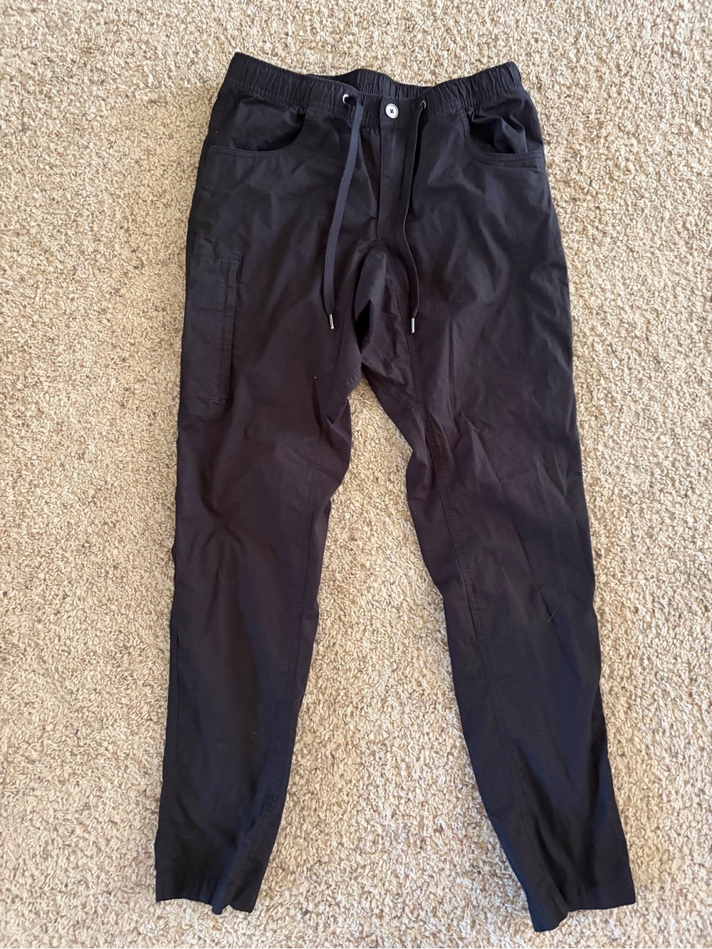 BYLT Basics Men's Black Ripstop Pants with Drawstring Waist